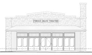 Drawing of Fergus Grand Theatre Facade