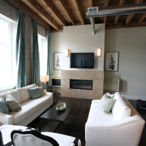 Lofted unit in Grand Lofts Condominium building in Galt, Cambridge, Ontario