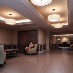 Reflections at Laurelwood Drive development - lobby