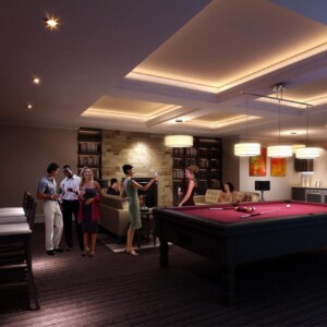 Reflections at Laurelwood Drive development - lounge area